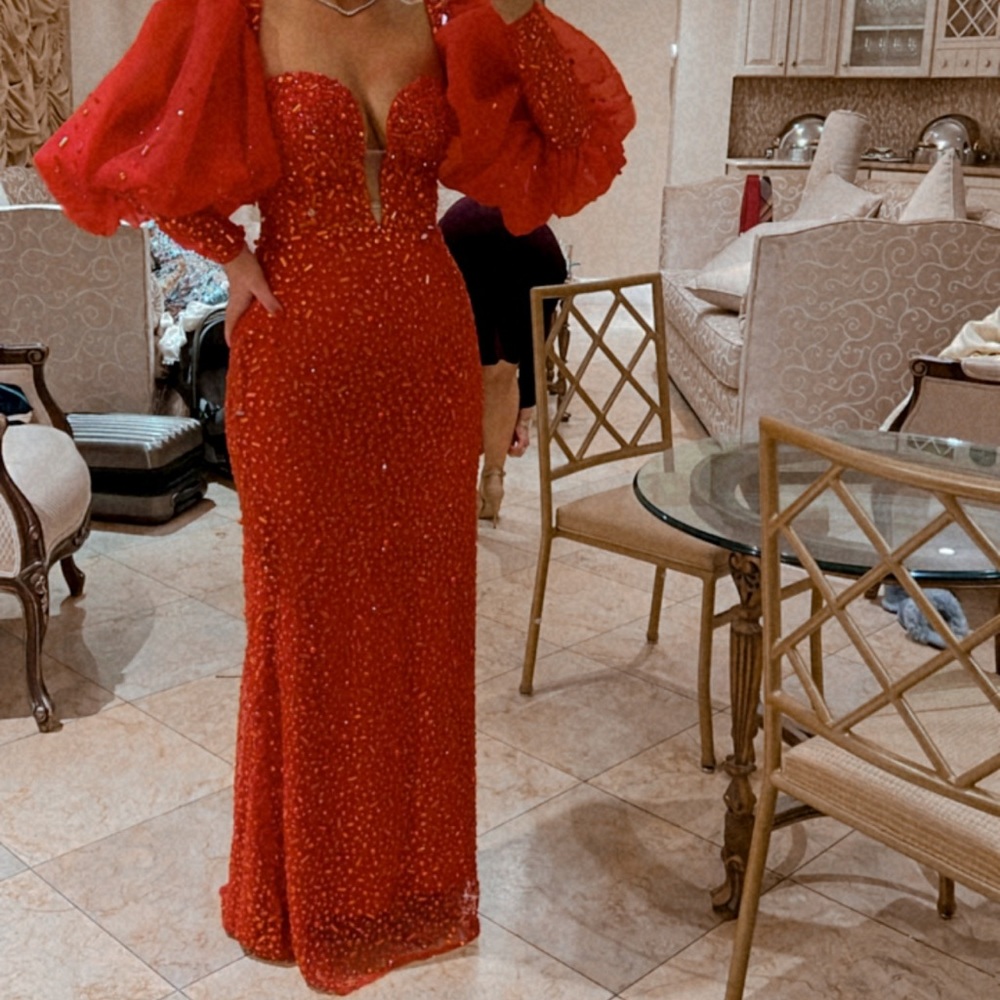 Fjolla Nila, custom made evening gown, size 4-6, worn once, like new